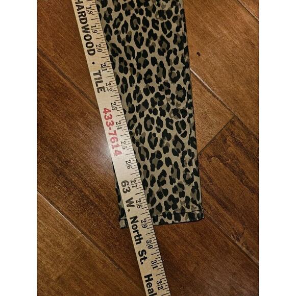 Levi's 720 Tan Leopard Print Hi Rise Stretch, super skinny Jeans Size 26 - Picture 13 of 14